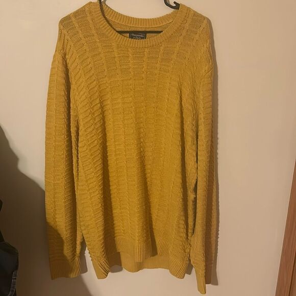 Abercrombie & Fitch knit Sweater Yellow/Gold - Picture 1 of 7